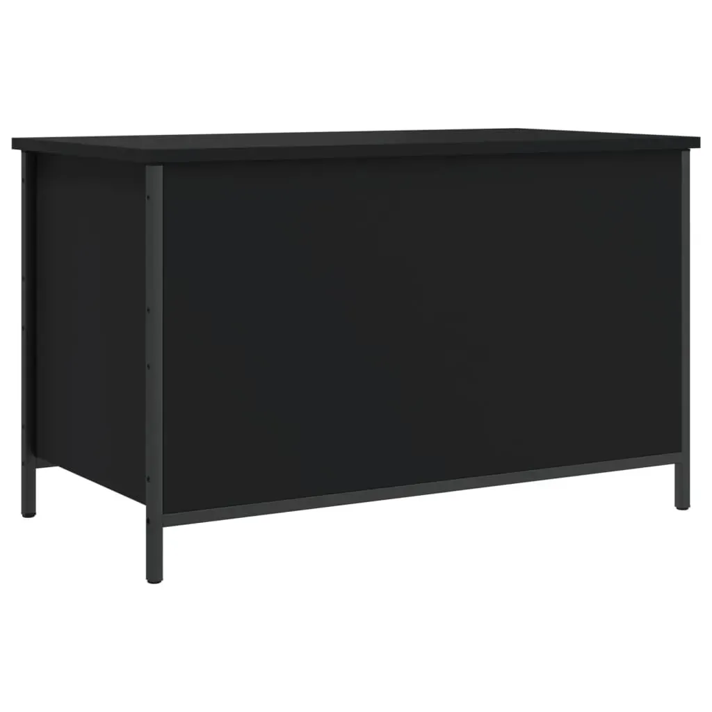 Storage Bench Black 80x42.5x50 cm Engineered Wood Price