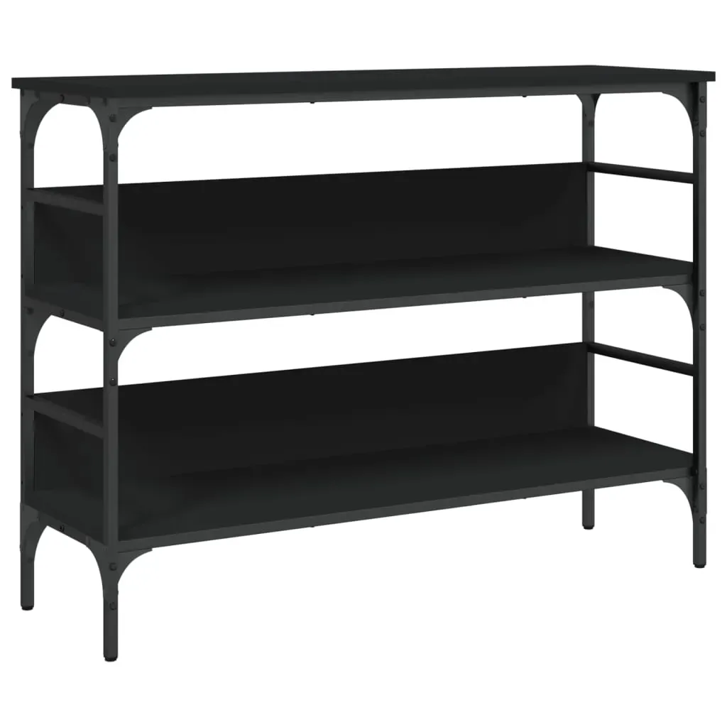 Console Table Black 100x32x75 cm Engineered Wood Price