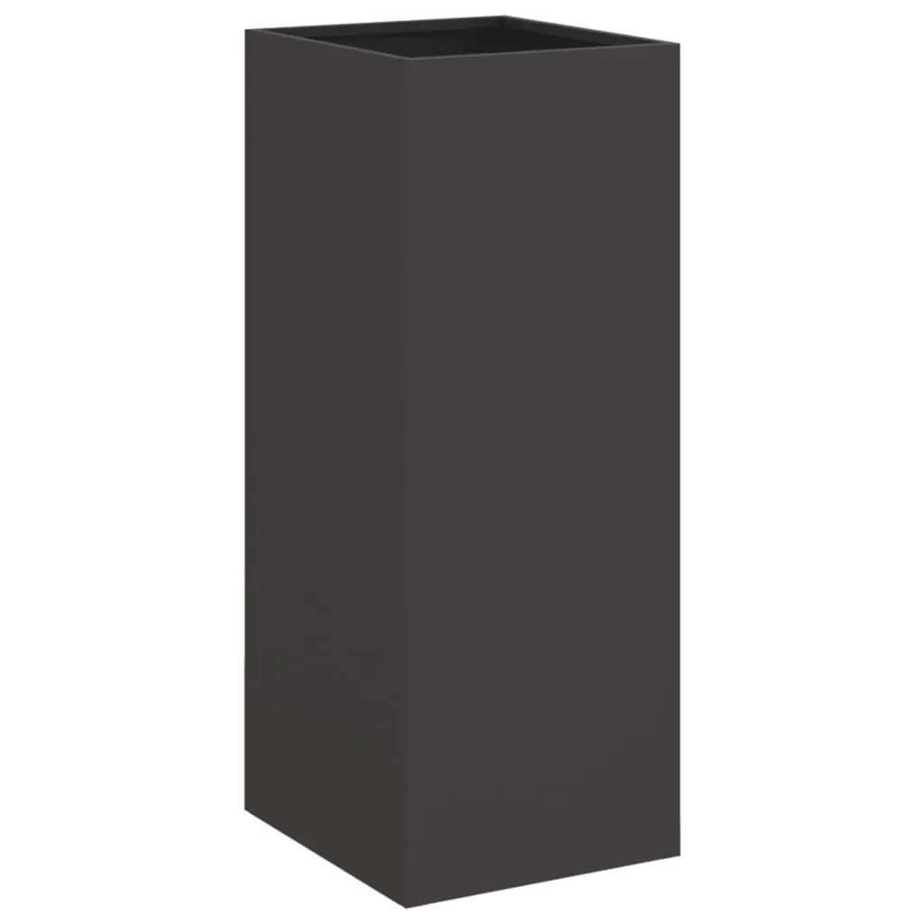Planter Black 32x29x75 cm Steel Price