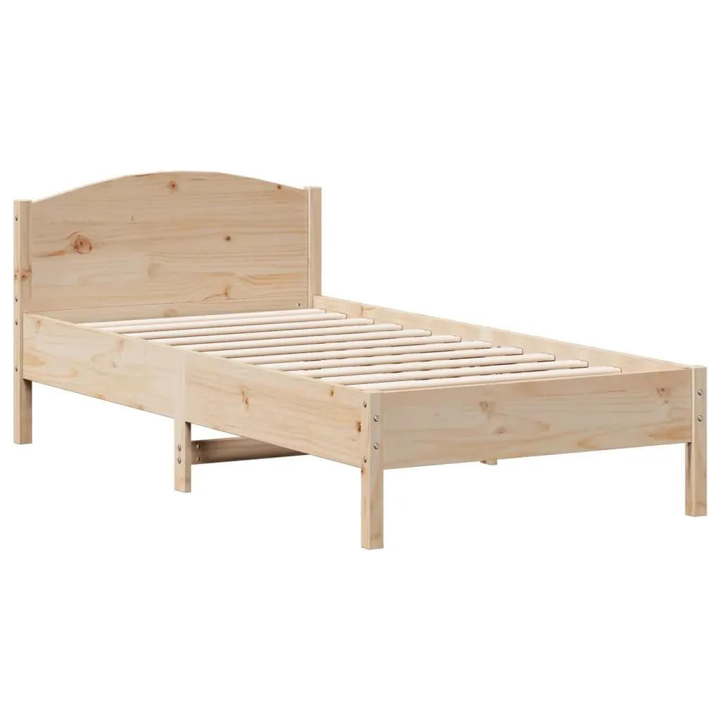 Bed Frame without Mattress 90x190 cm Solid Wood Pine Price