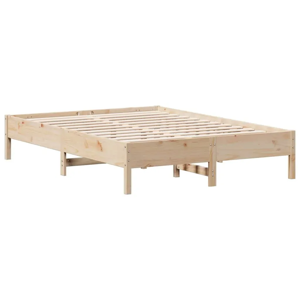 Bed Frame without Mattress 150x200 cm Solid Wood Pine Price
