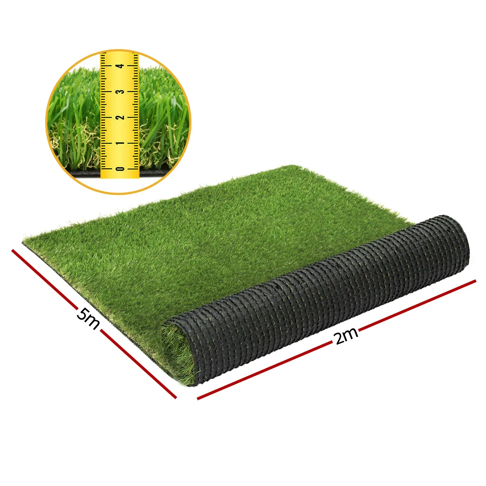 Artificial Grass 30mm 2mx5m 30SQM Synthetic Fake Lawn Turf Plastic Plant 4-coloured Price