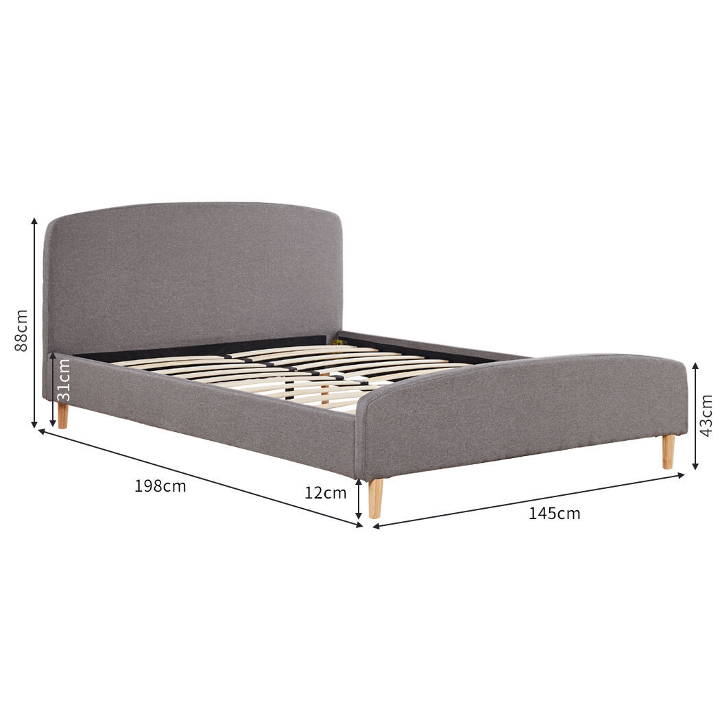 Double Bed Frame Wooden Platform Price