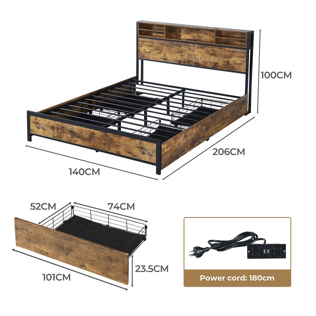 Levede bed frame double Price