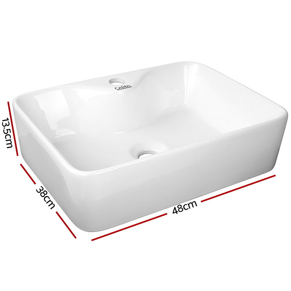 Bathroom Basin Ceramic Vanity Sink Hand Wash Bowl 48x38cm Price
