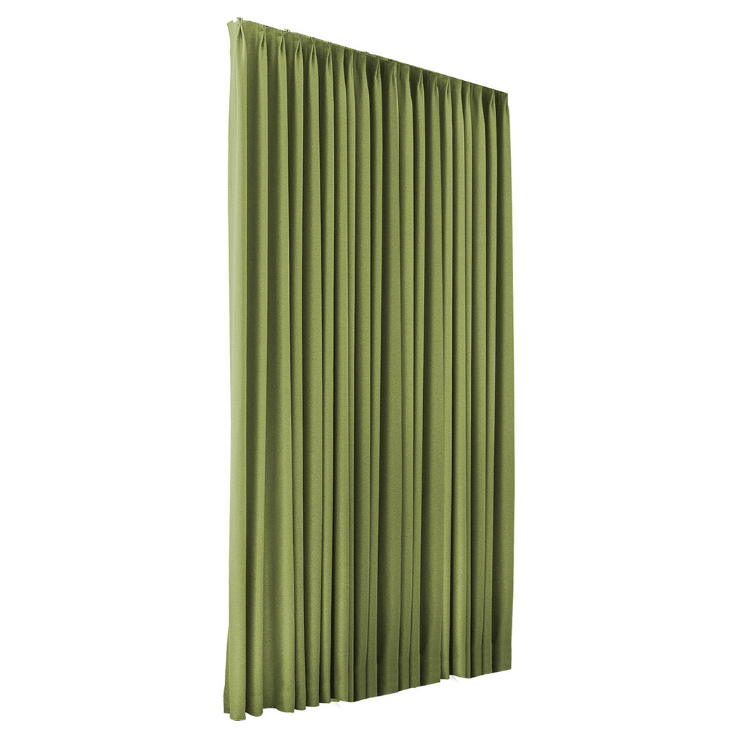 2xblockout curtains chenille 240x250 green Price