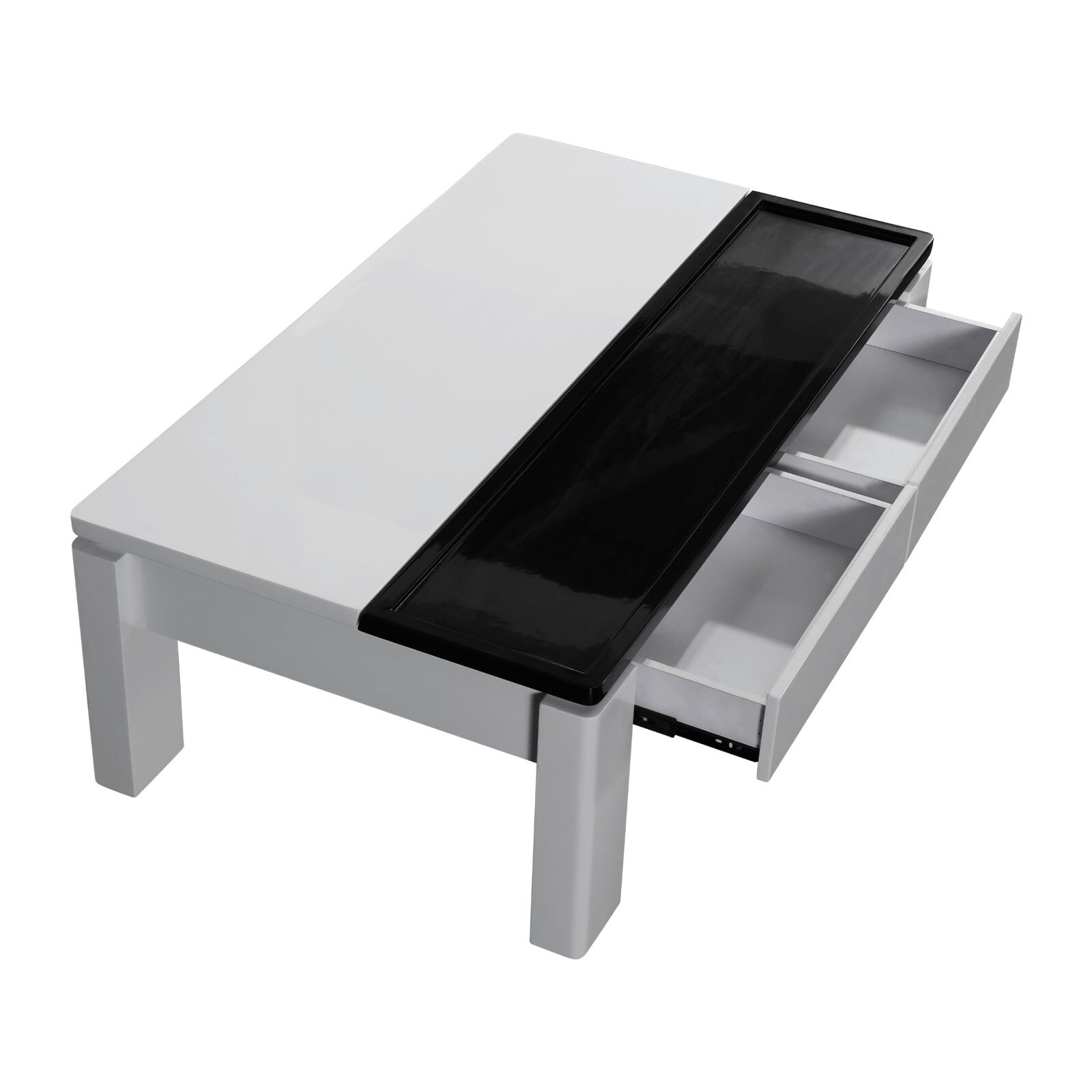 Grandora Coffee Table Black & White Glossy Colour Price