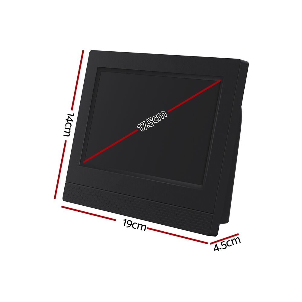 7" Digital Day Clock Calendar Alarm Black Price