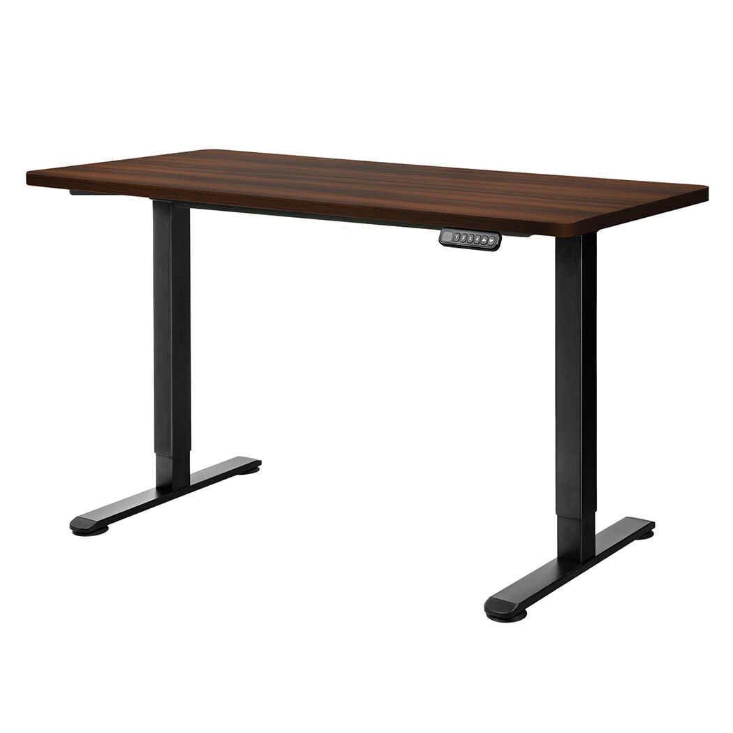Motorised Standing Desk Adjustable 140cm Walnut 1000x 1MM Price