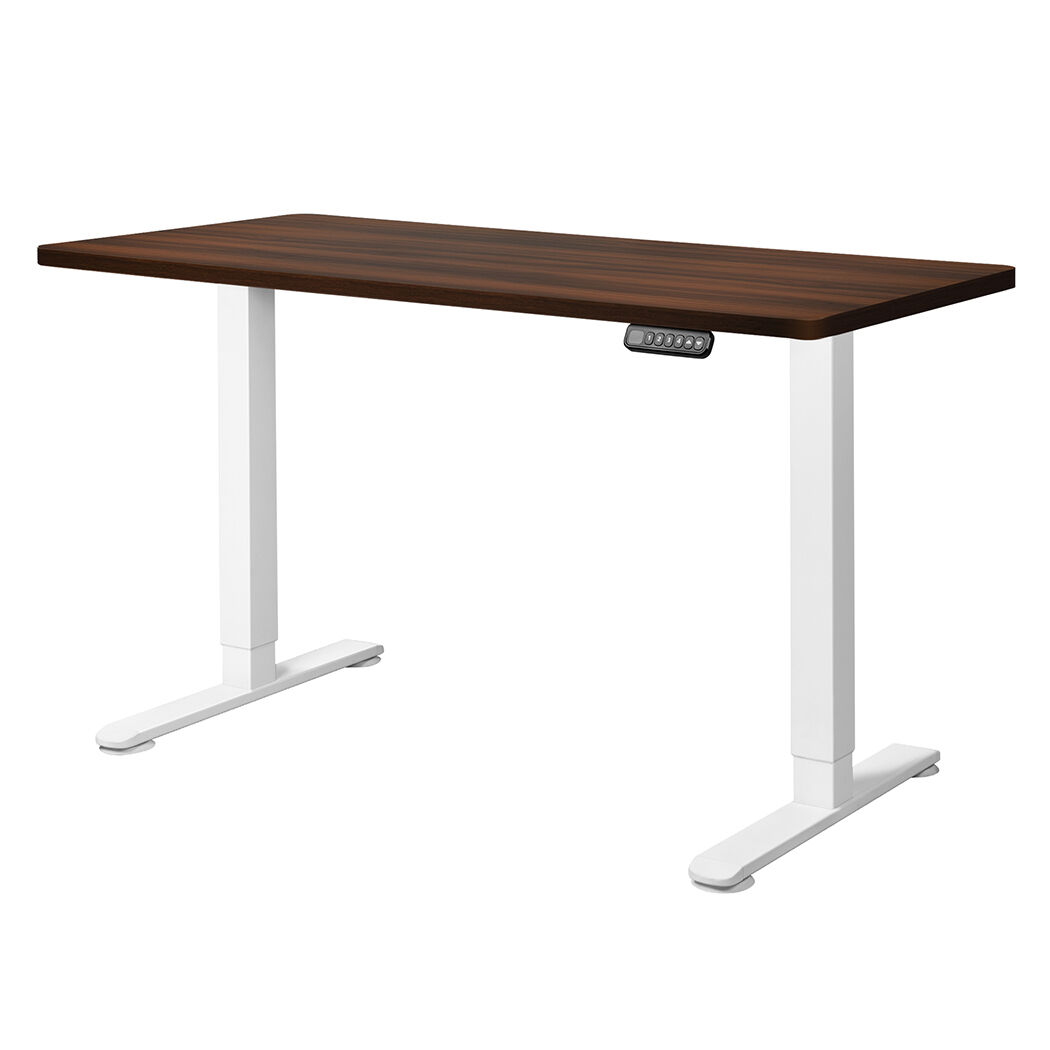 Motorised Standing Desk Adjustable 140cm Walnut 1000x 1MM Price