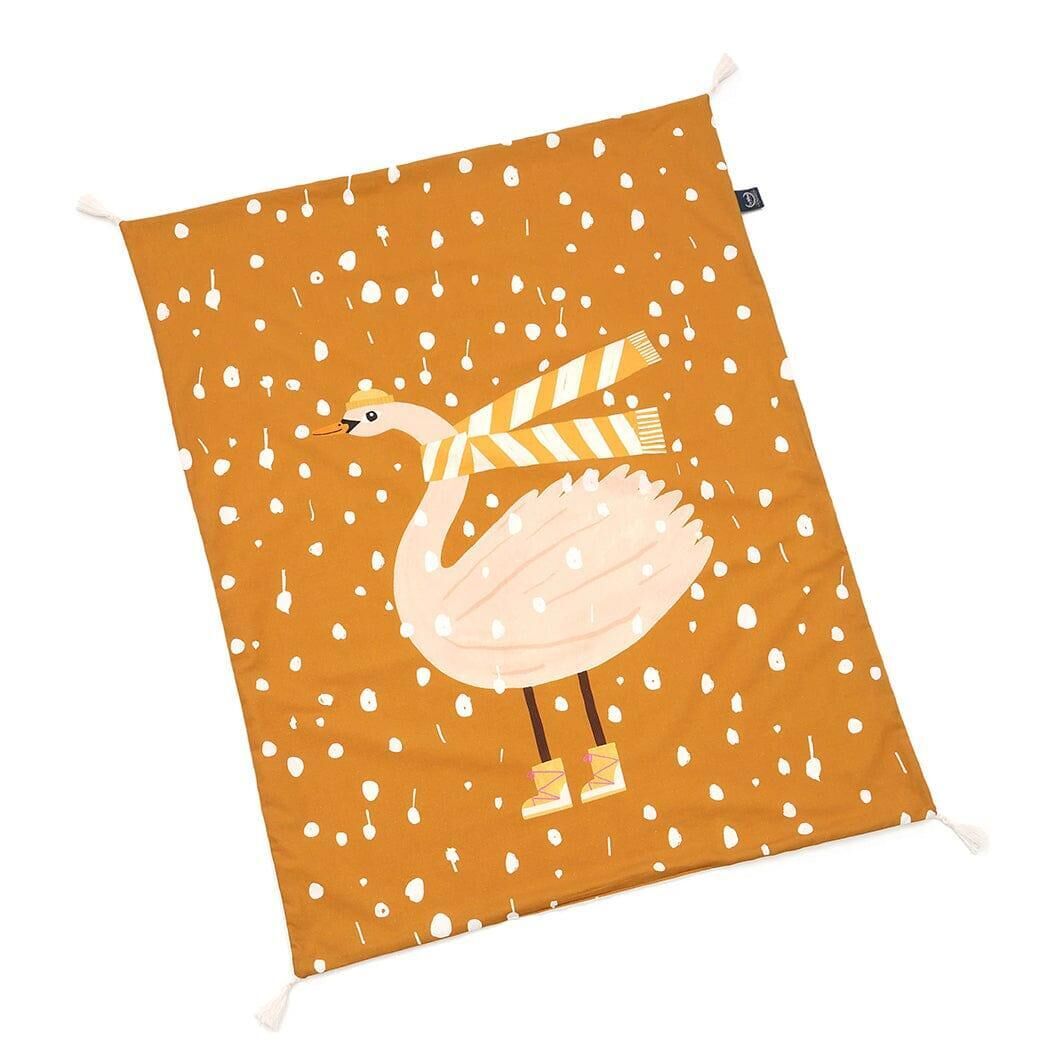 Light Blanket with Fringe Medium SNOWFLAKE SHEELA | Ercu Price