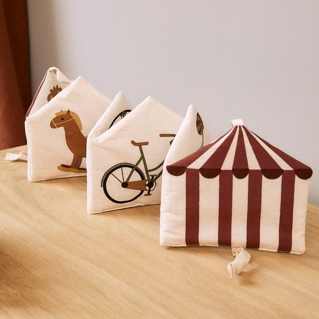 Kit Organic Fabric Book Creme Circus Price