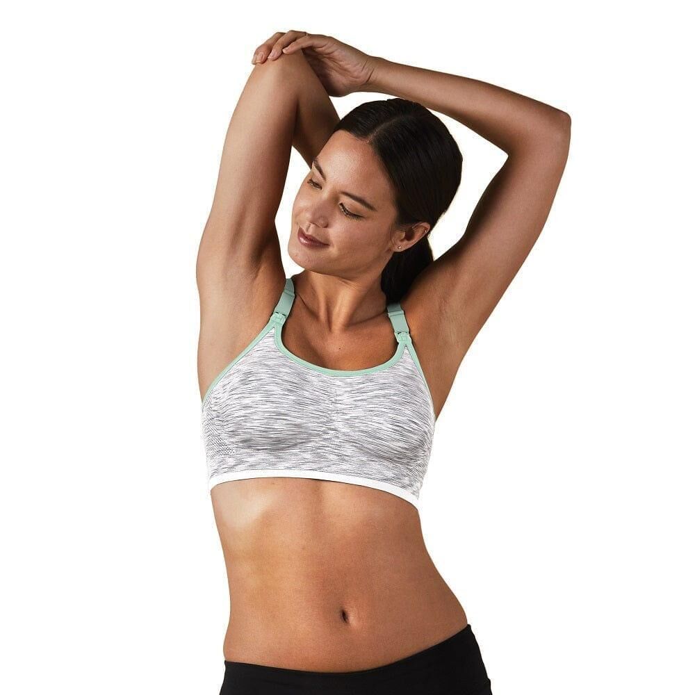 Seamless Rhythm Nursing Bra White Grey Spacedye L Price