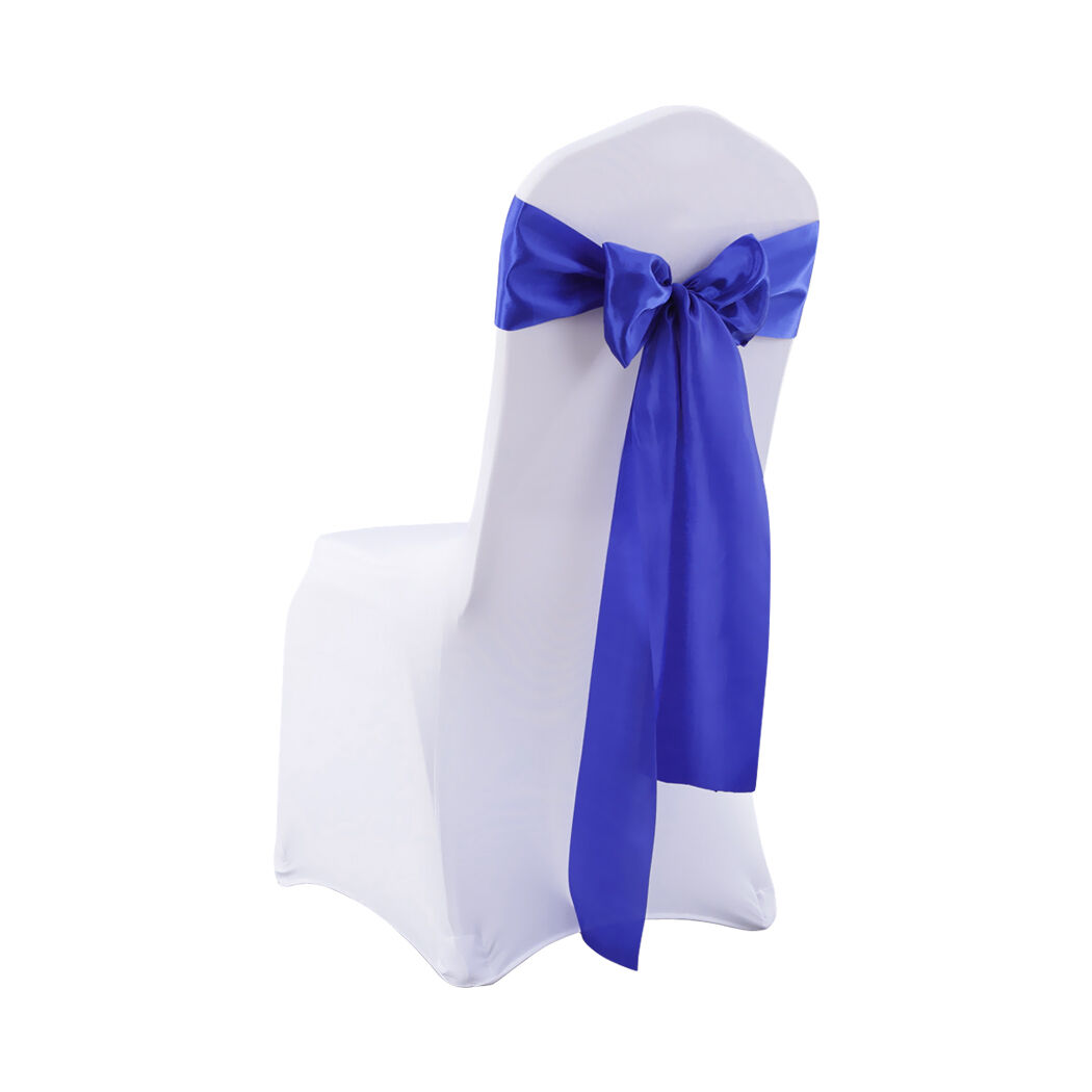 20x Satin Chair Sashes Covers Wedding Navy Price