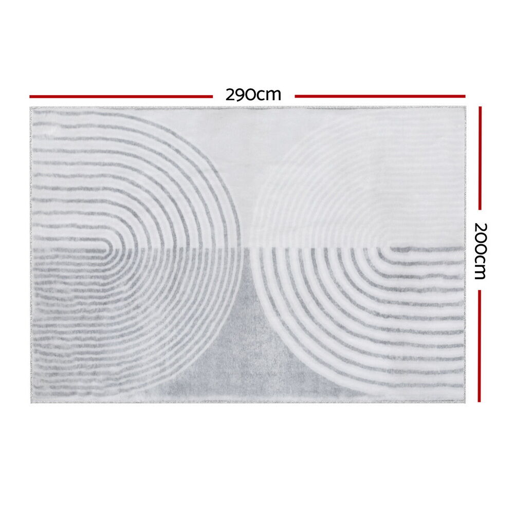 Floor Rugs 200x290cm Washable Area Mat Large Carpet Faux Rabbit Fur Cyril Price