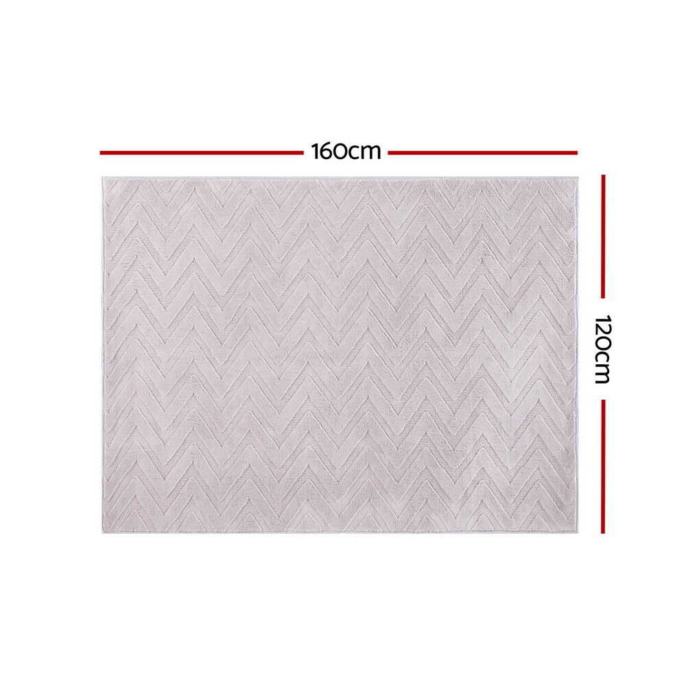 Floor Rugs 120x160cm Washable Area Mat Large Carpet Microfiber Ripple Price