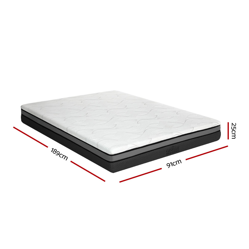 Bedding Memory Foam Mattress Bed Cool Gel Non Spring 25cm Single Price