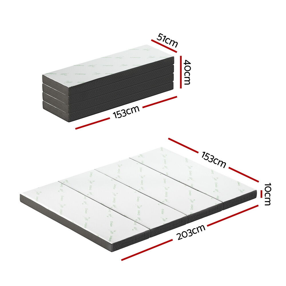 Foldable Mattress Folding Foam Queen Bamboo Price