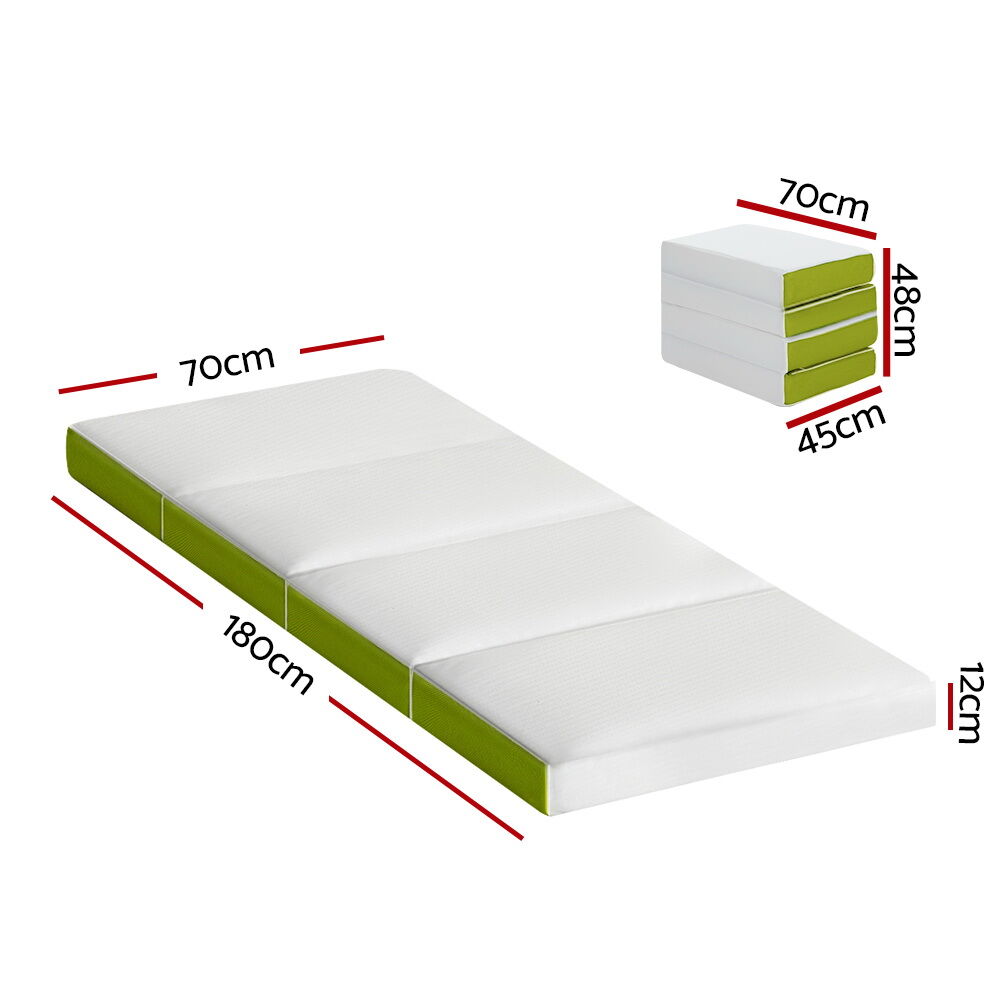 Bedding Foldable Mattress Folding Foam Single Green Price