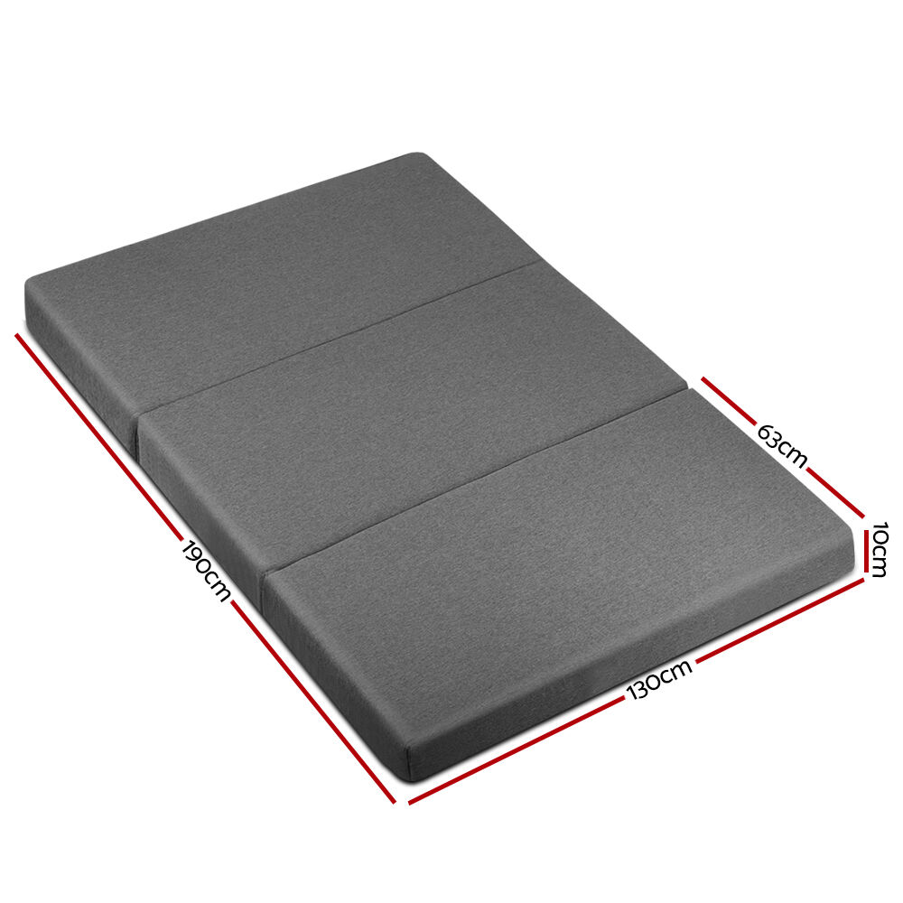 Bedding Foldable Mattress Folding Foam Double Grey Price