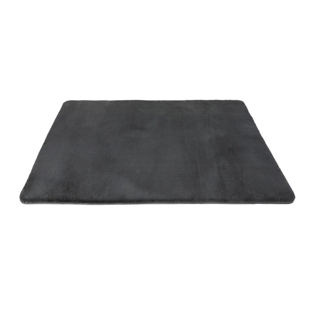 Floor Rugs Area Rug Fluffy Faux 160X230CM Grey Price