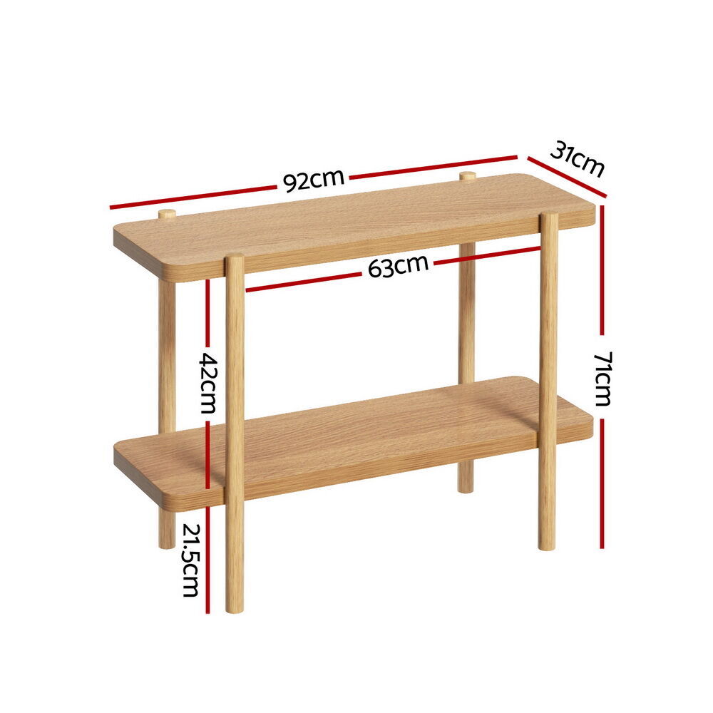 Artiss Console Table 92CM 2-tier Pine Sera Price