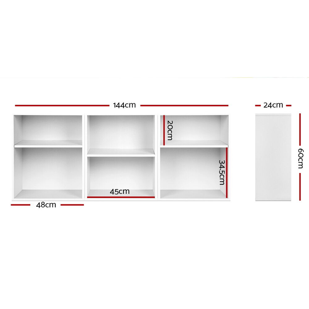 Bookshelf Set of 3 - VENA White Price