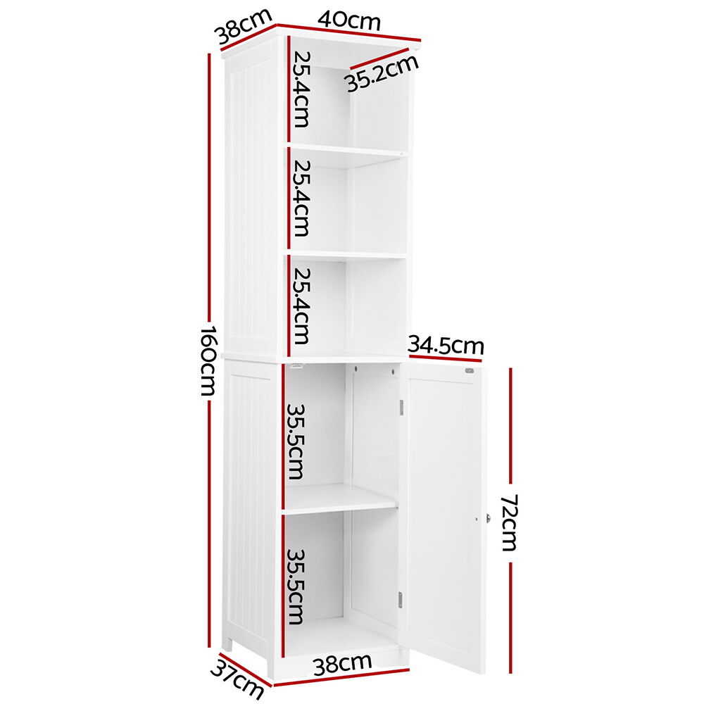 Bathroom Cabinet Storage 160cm White Price