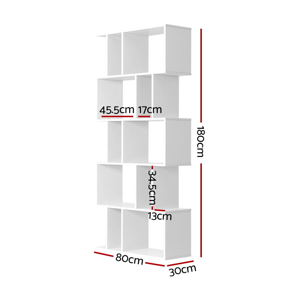 Bookshelf 5 Tiers - RITA White Price
