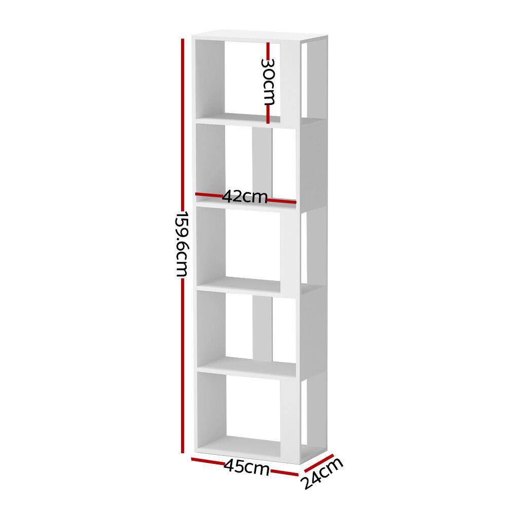 Bookshelf 5 Tiers - LINA White Price
