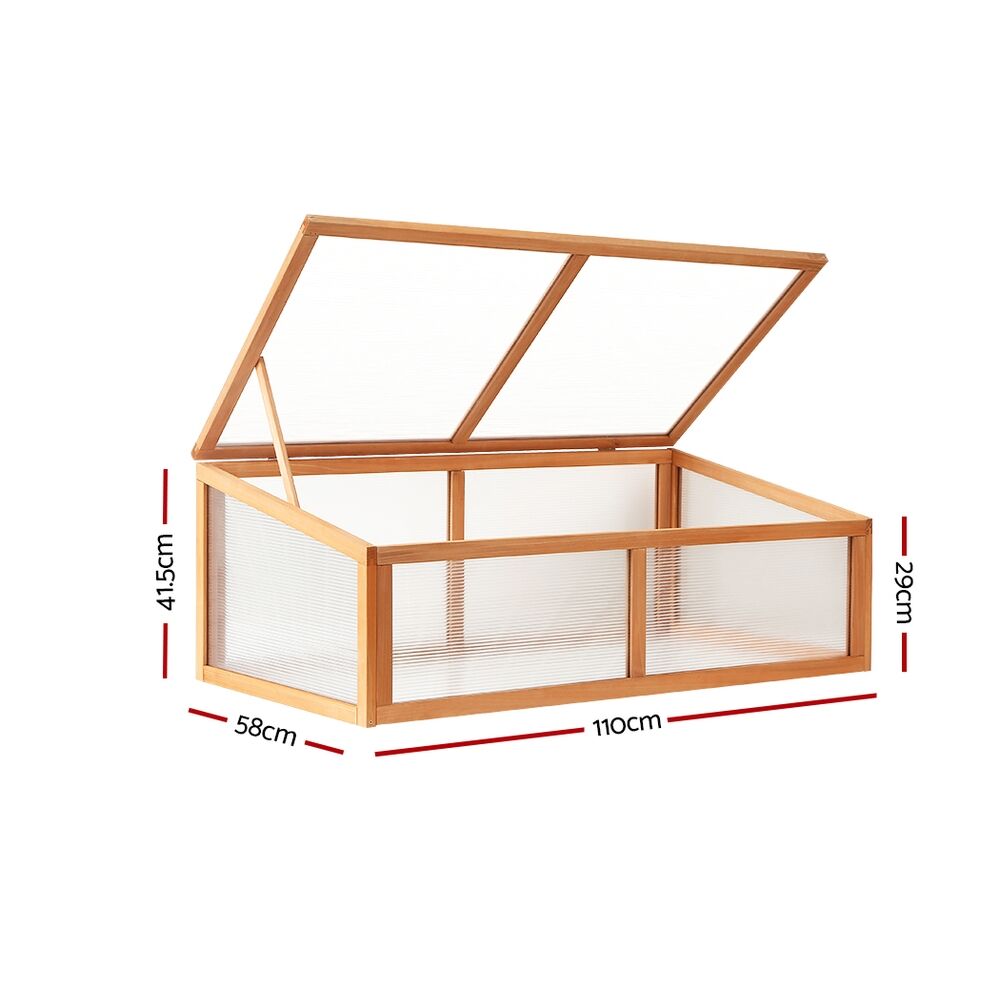 Green Fingers Garden Bed 110x58x42cm Wooden Planter Box Raised Container Growing Price
