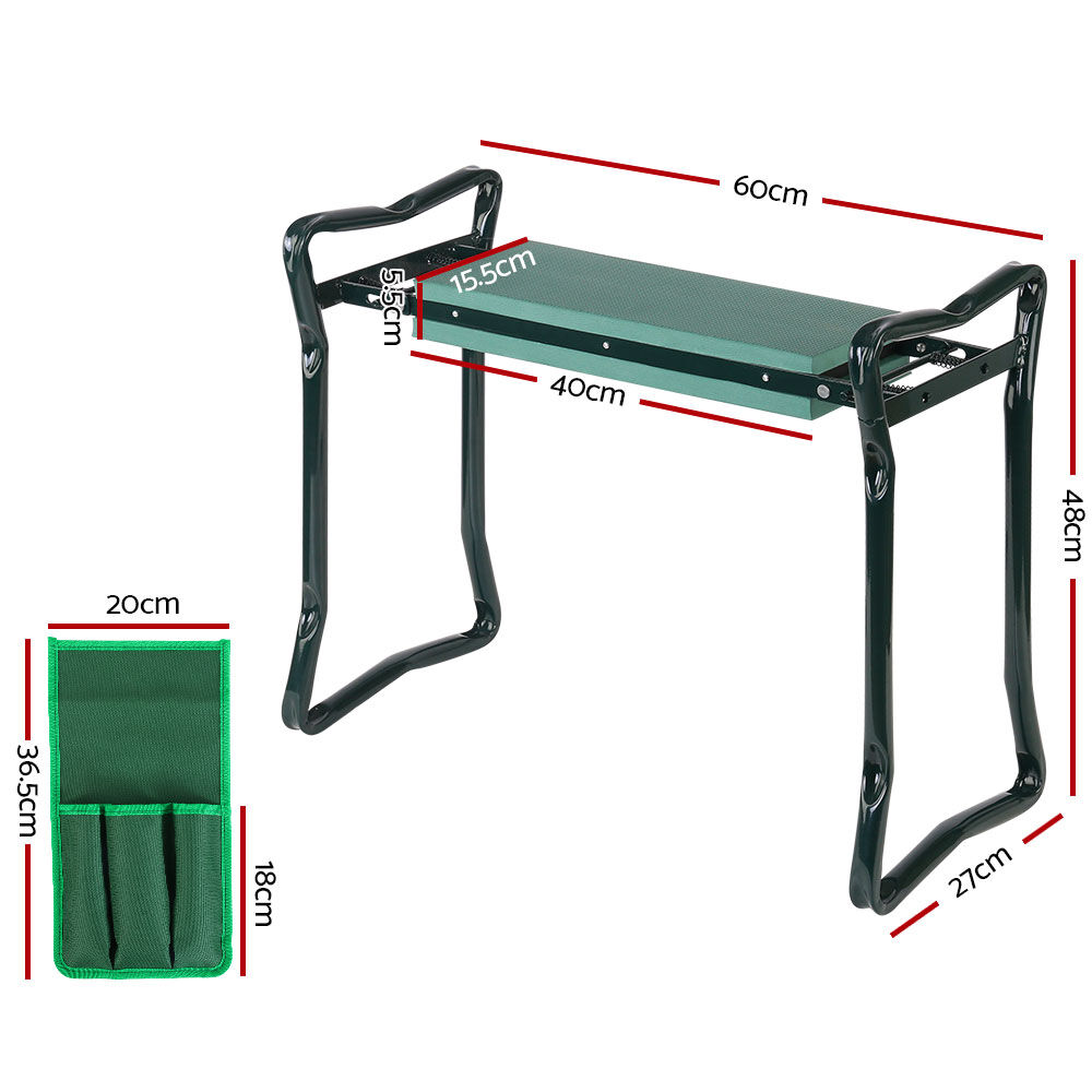Gardeon Garden Kneeler 3-in-1 Padded Seat Stool Outdoor Bench Knee Pad Foldable Price