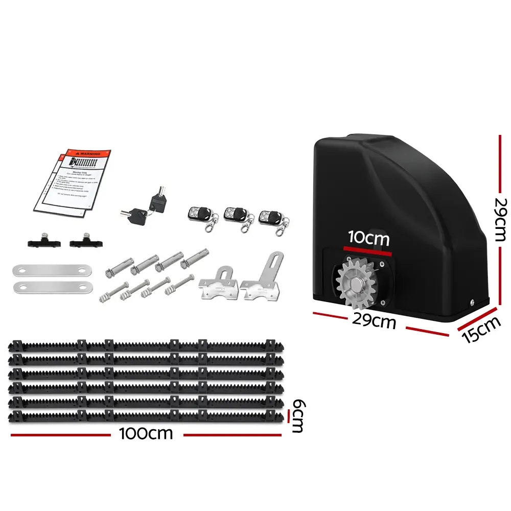 Automatic Sliding Gate Opener Kit 40W Full Solar Electric 6M 600KG Price
