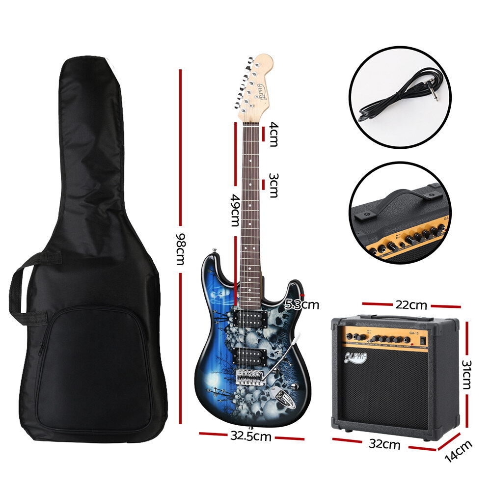 Alpha Electric Guitar Music String Instrument 20W Amplifier Price