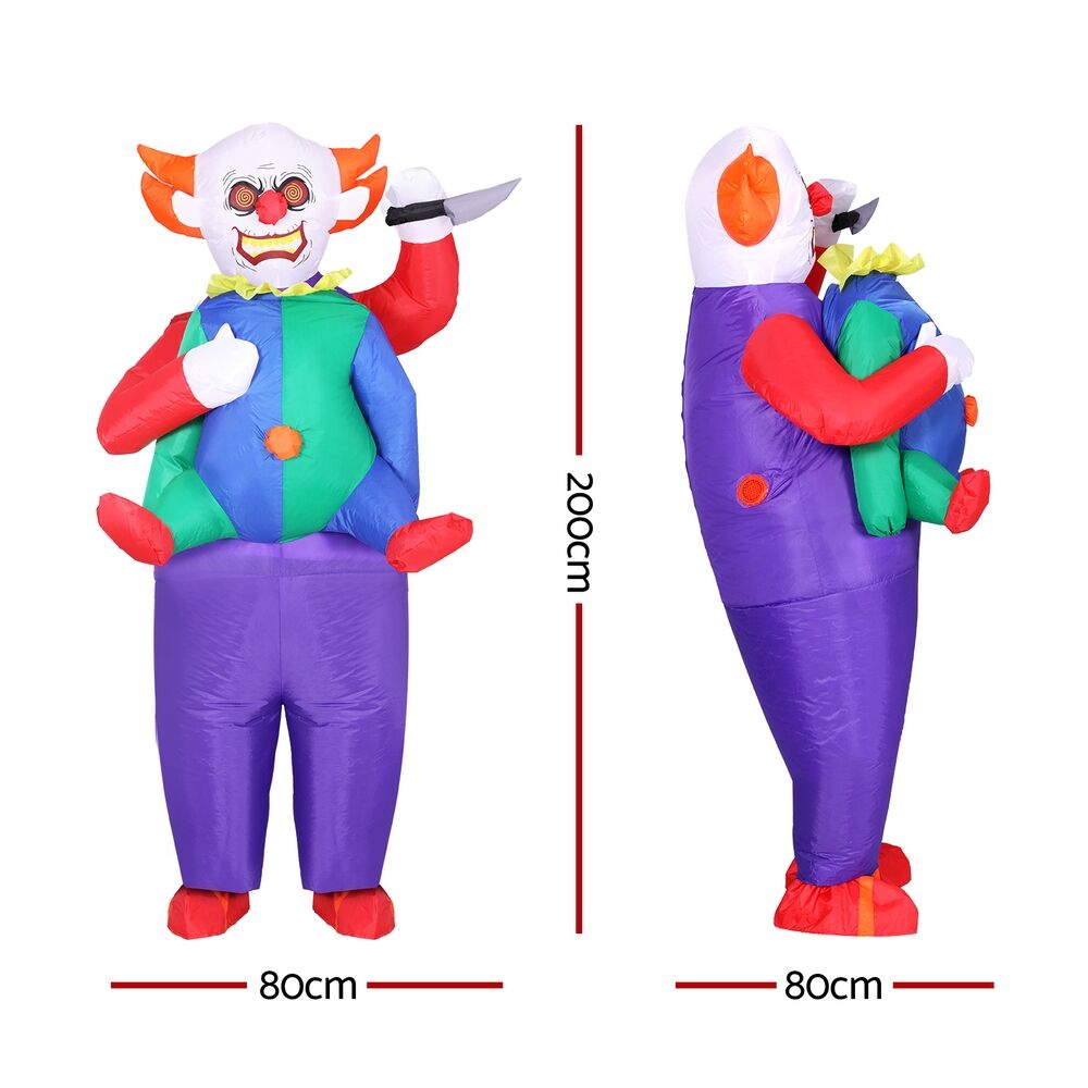 Inflatable Clown Costume Adult Suit Blow Up Party Fancy Dress Halloween Cosplay Price