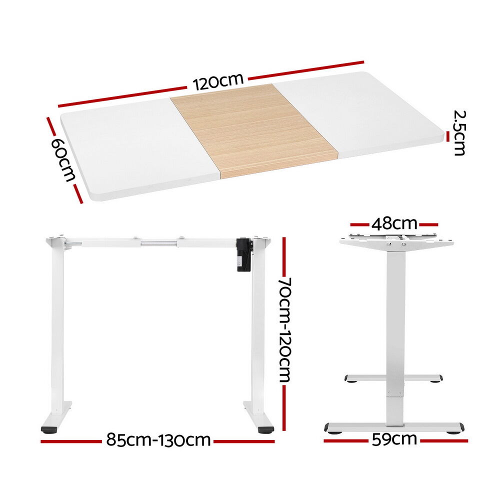 Artiss Standing Desk Motorised Sit Stand Desks 120CM Price