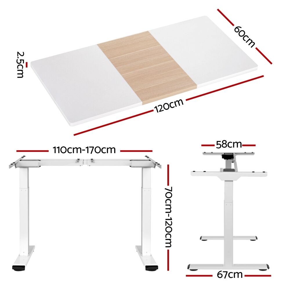 Artiss Standing Desk Motorised Dual Motor 120CM Price