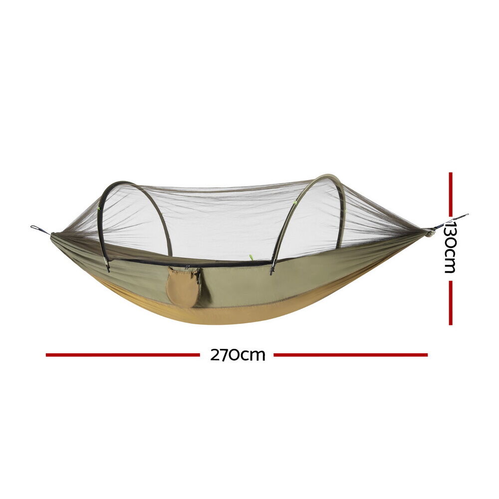 Gardeon Hammock Chair Metal Stand Outdoor Furniture Black Price
