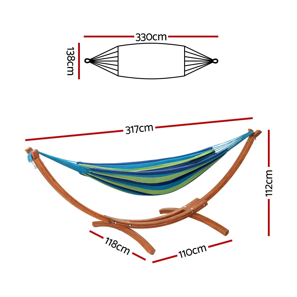 Hammock Bed Outdoor Camping Timber Hammock Wooden Stand Price