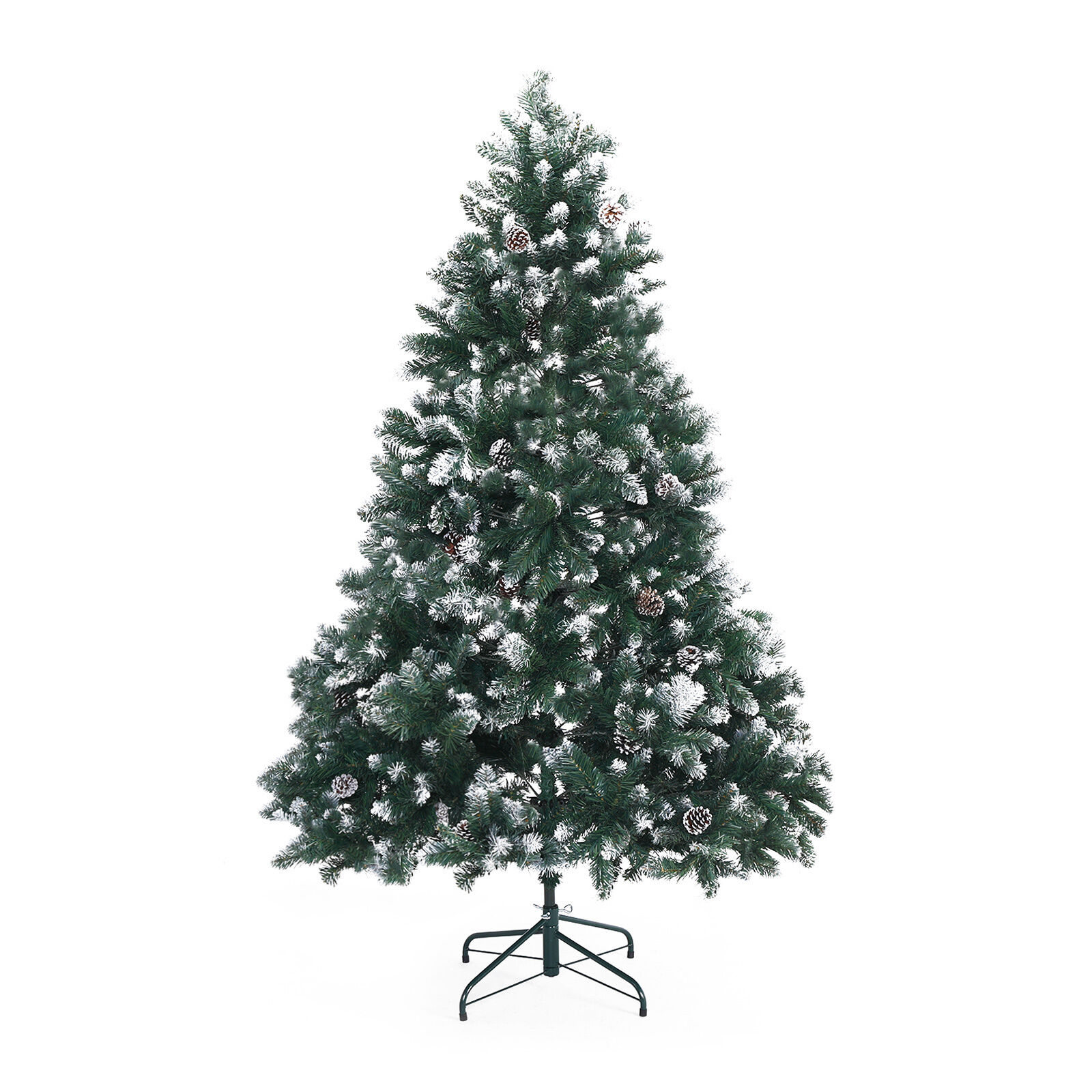 Home Ready 210cm 1290 tips Green Snowy Christmas Tree Xmas Price