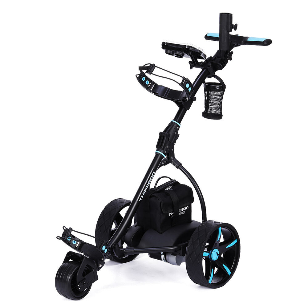 THOMSON Golf Buggy Electric Trolley Automatic Motorised Foldable Cart LED Price