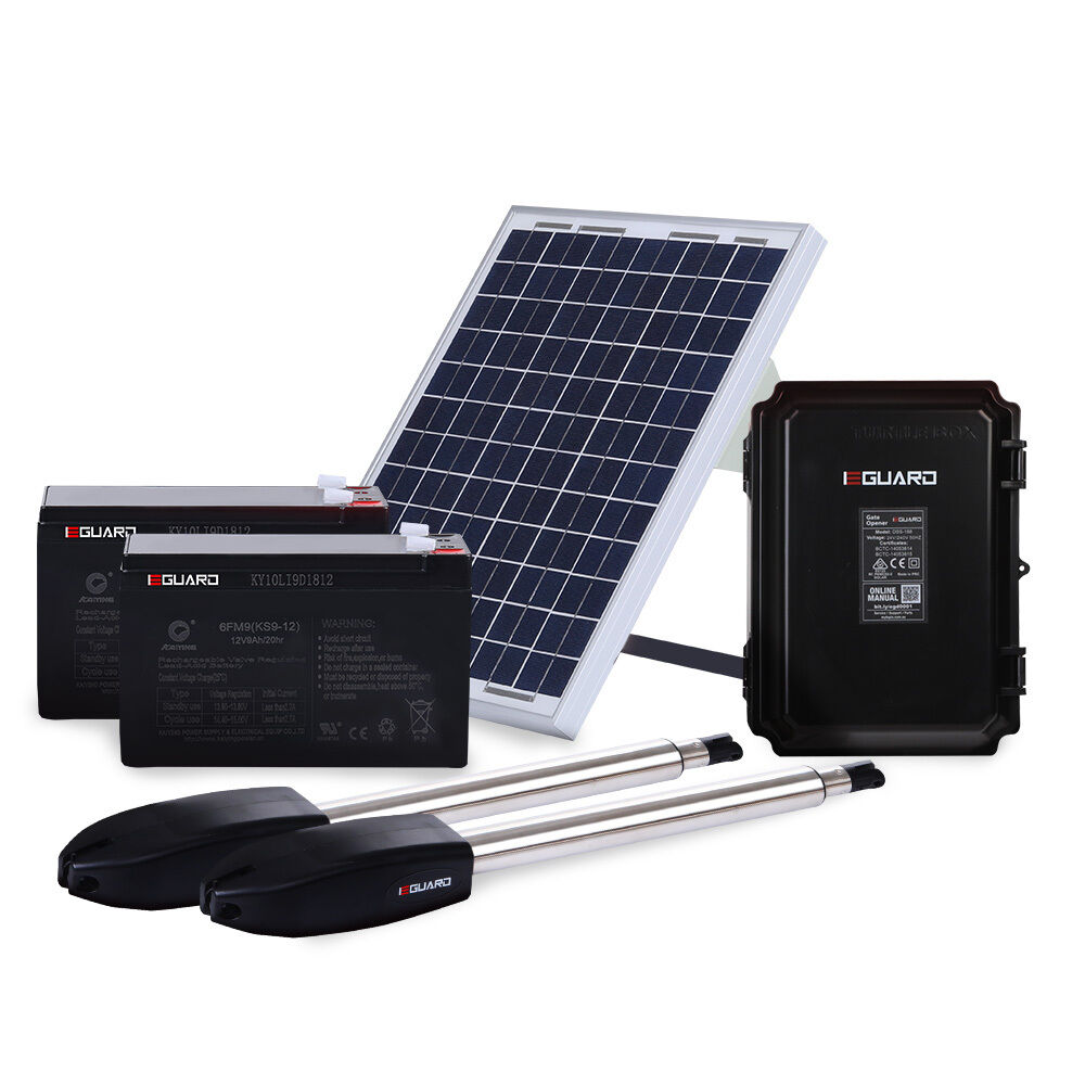 E-GUARD Swing Solar Automatic Gate Opener 450KG 3.5M Motor Remote Control Price