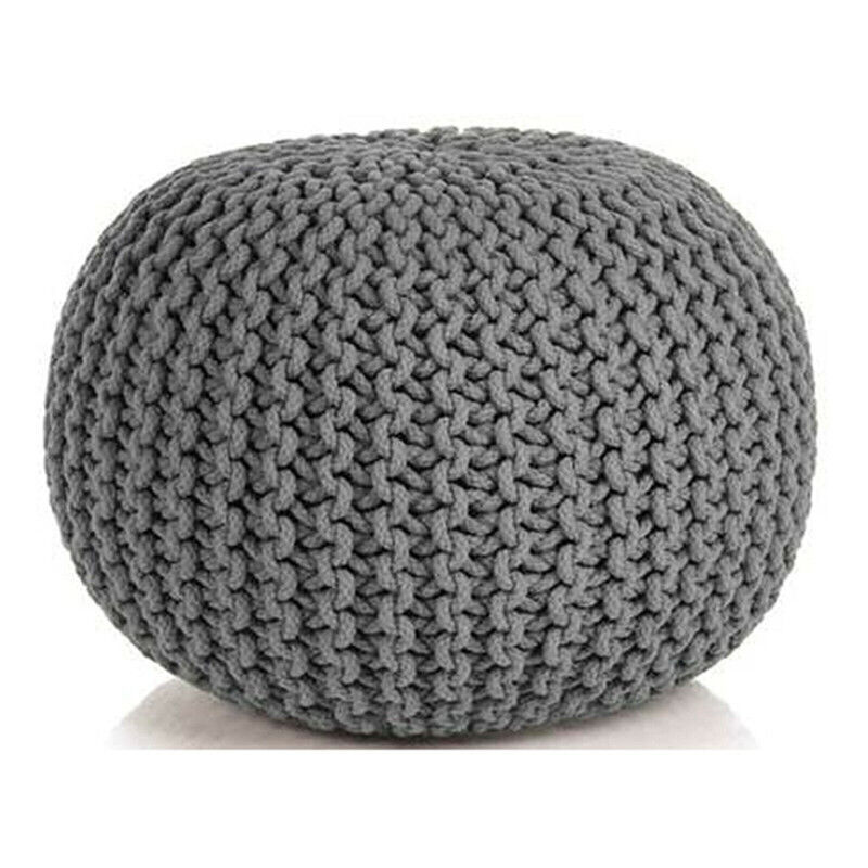 Braided Ottoman Pouffe Footstool Hand Knitted Price