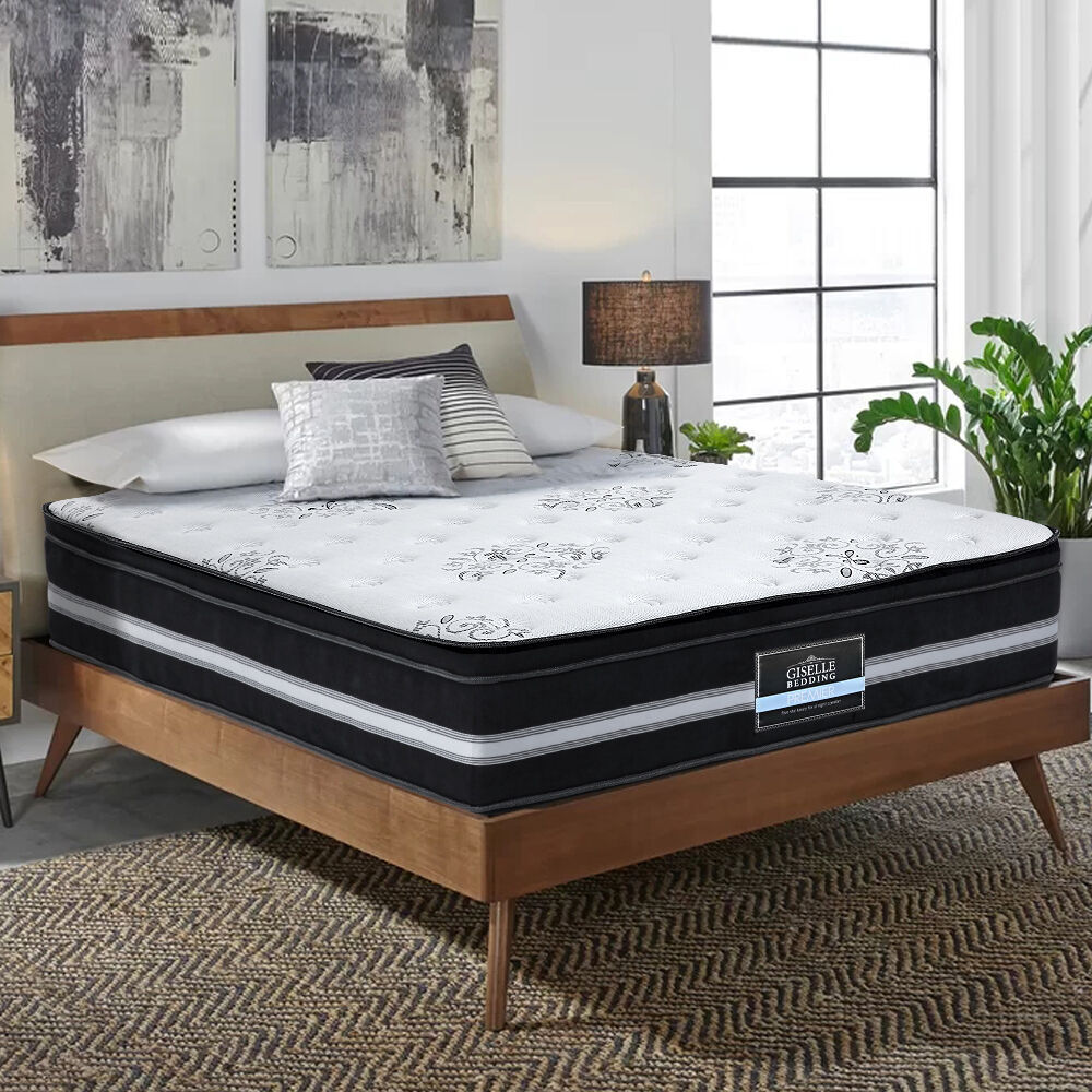 Giselle Bedding 34cm Mattress Euro Top Pocket Spring Super King Price