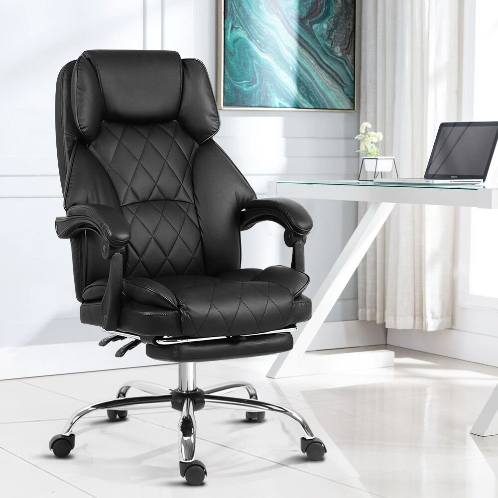 Executive Office Chair Leather Gaming Computer Desk Chairs Recliner Price