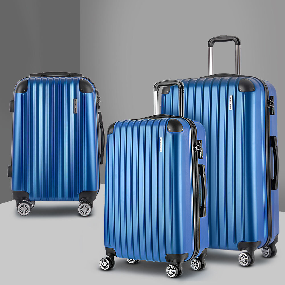 3pcs Luggage Set Travel Suitcase Storage Organiser TSA lock Price