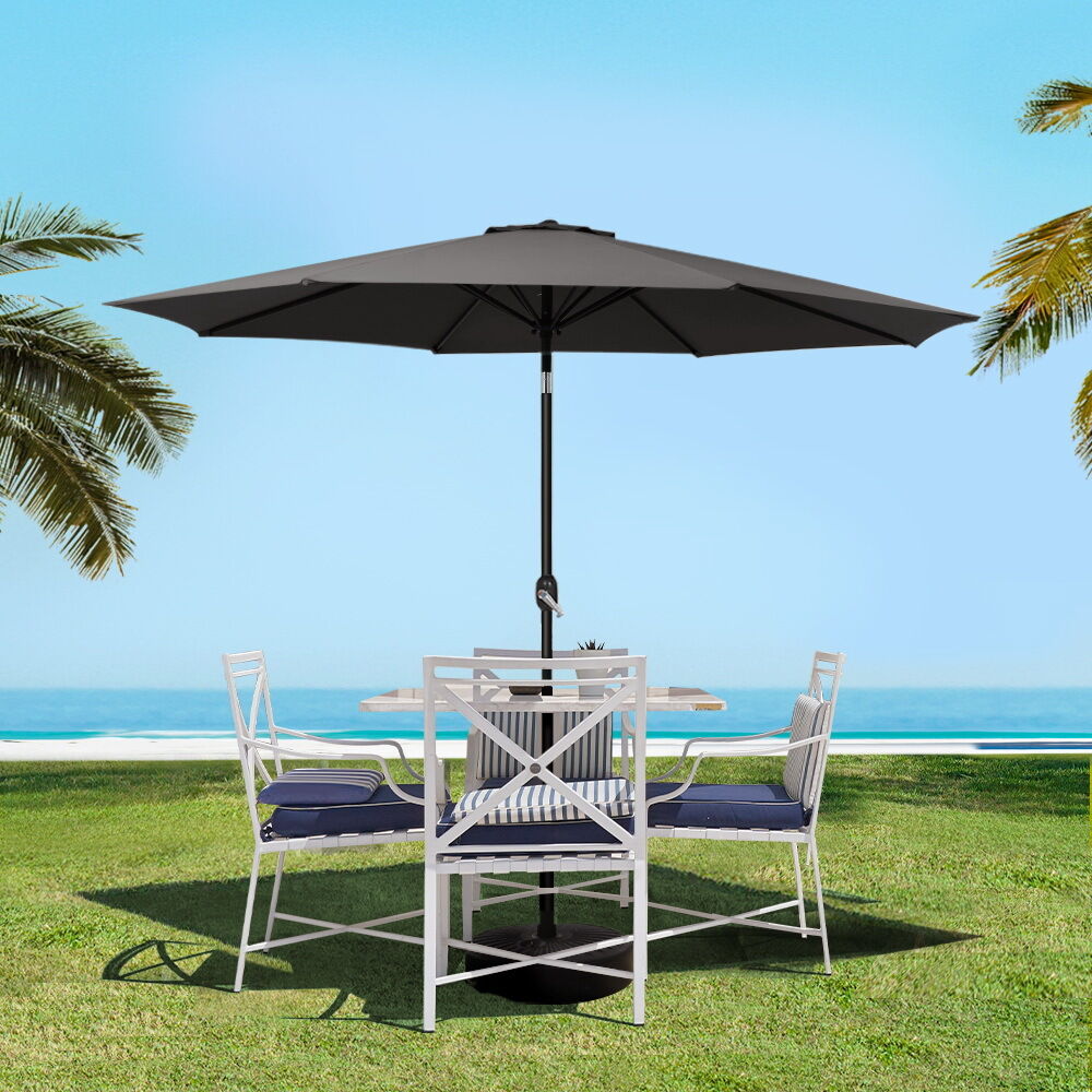 Outdoor Umbrella Umbrellas Beach Pole Garden Tilt Sun Patio UV 2.7m Price