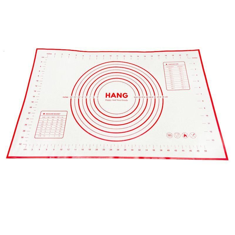 X Large Silicone Pastry Mat Thick Non Stick Baking Mat with Measurement 40*60 cm Fondant Mat Counter Mat Dough Rolling Mat Oven Liner Pie Crust Mat Price