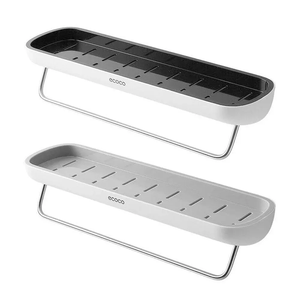 Bathroom Shelves Organizer Wall Mount Home Towel shelf Shampoo Rack With Towel Bar Storage Rack Bathroom Accessories Price