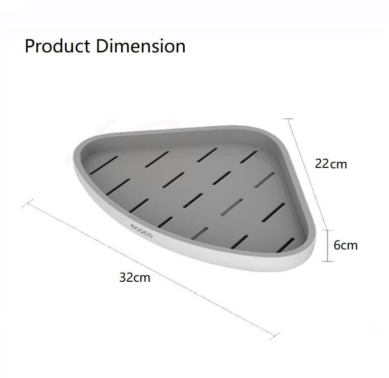 Ecoco Bathroom Corner Shower Shelf Corner Shower Caddy Shower Storage Organizer Wall Mounted for Bathroom, Kitchen, Toilet Price